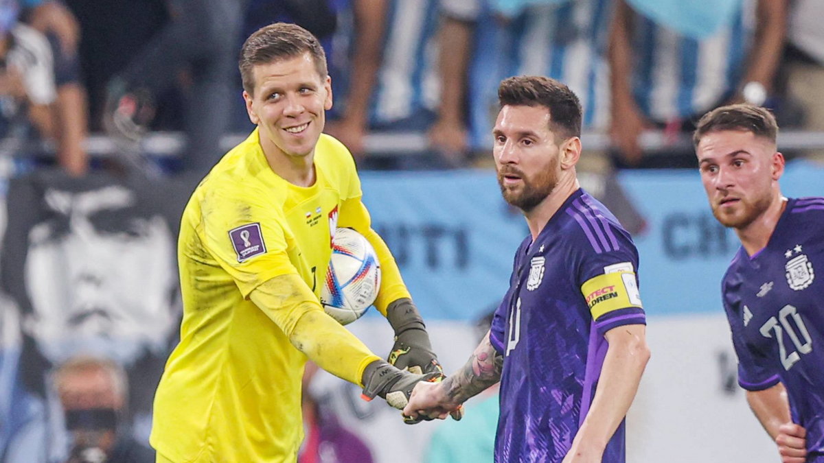 Wojciech Szczęsny i Leo Messi