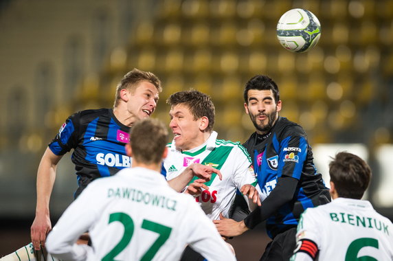 PIŁKA EKSTRAKLASA ZAWISZA BYDGOSZCZ KONTRA LECHIA GDAŃSK