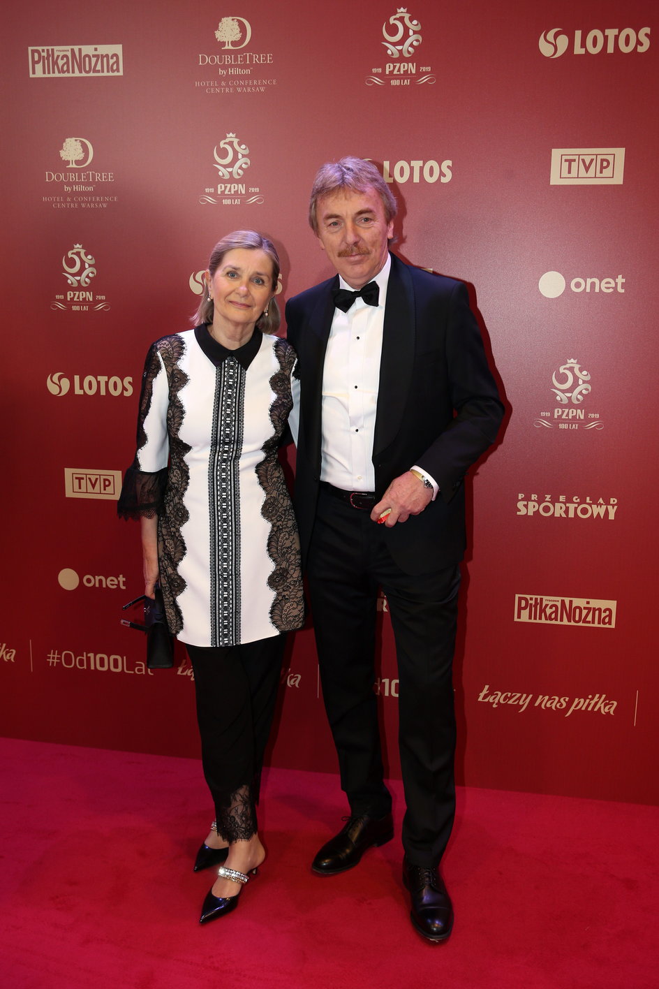 Zbigniew Boniek z żoną w 2019 r.