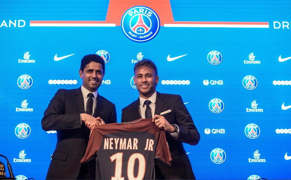 Neymar przedstawiony jako nowy piłkarz Paris Saint-Germain (4 sierpnia 2017)