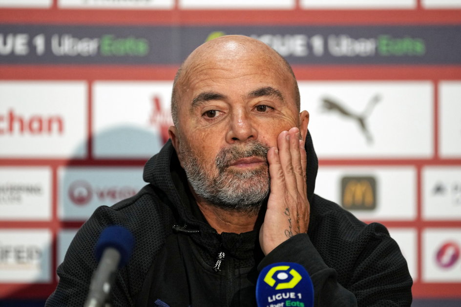 Trener Jorge Sampaoli 