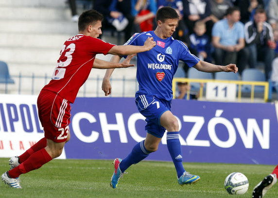 PIŁKARSKA EKSTRAKLASA RUCH CHORZÓW KONTRA PIAST GLIWICE