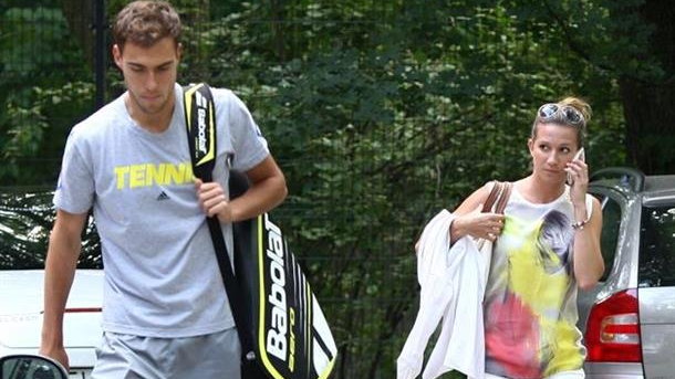 Jerzy Janowicz i Marta Domachowska