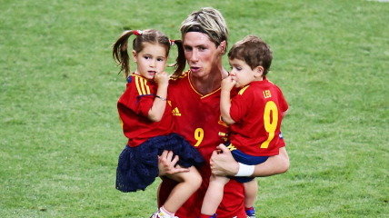 Fernando Torres z dziećmi