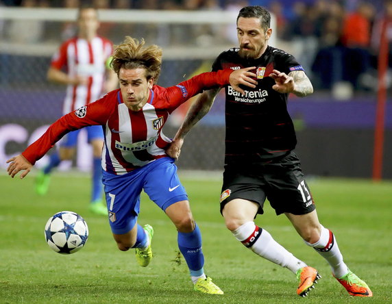 SPAIN SOCCER UEFA CHAMPIONS LEAGUE (Atletico Madrid vs Bayer Leverkusen)