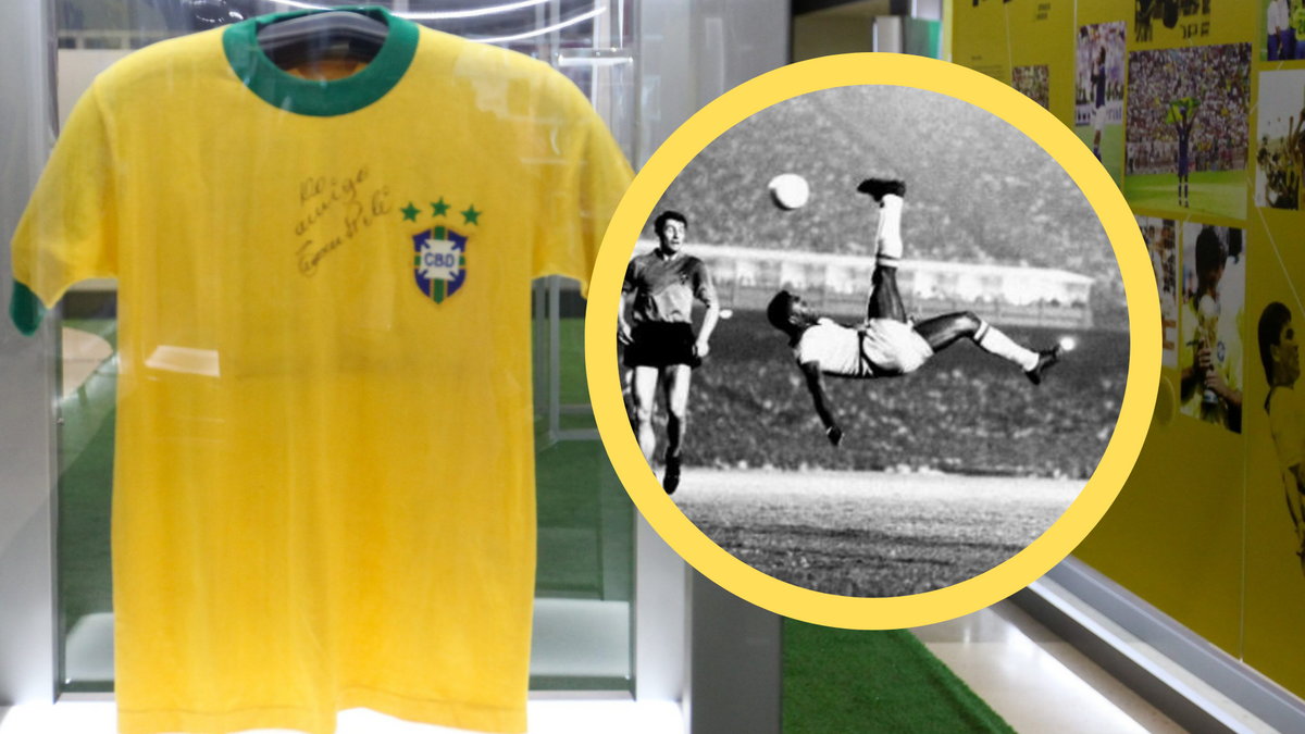 Koszulka reprezentacji Brazylii (w ramce Leonidas)