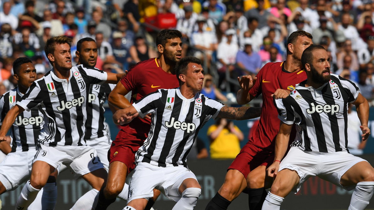 Roma and Juventus F.C during their 2017 International Champions Cup match at Gillette Stadium in Foxborough, Massachusetts July 30, 2017.