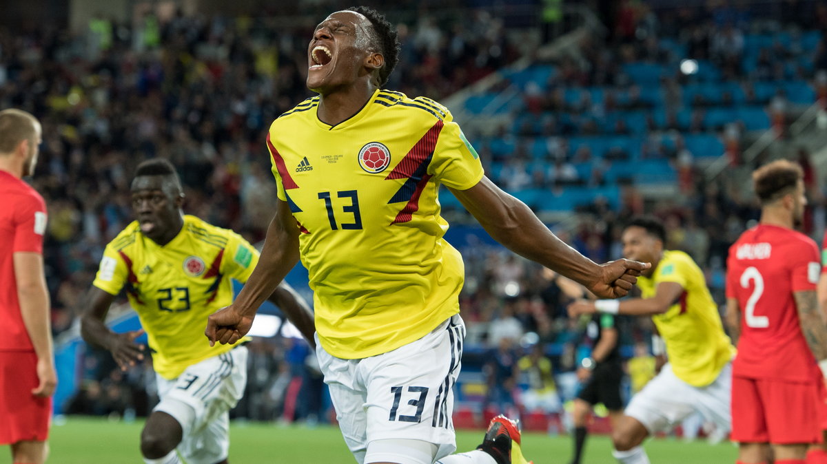 Yerry Mina w barwach reprezentacji Kolumbii