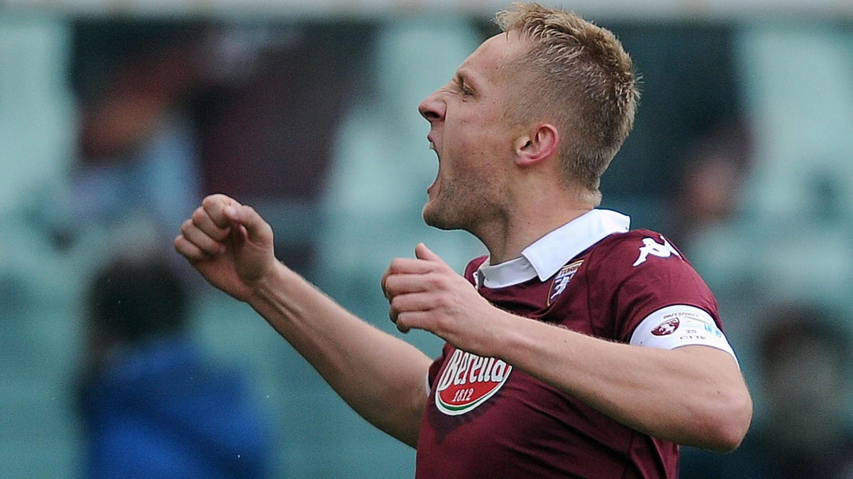 Kamil Glik świętuje gola strzelonego Lazio