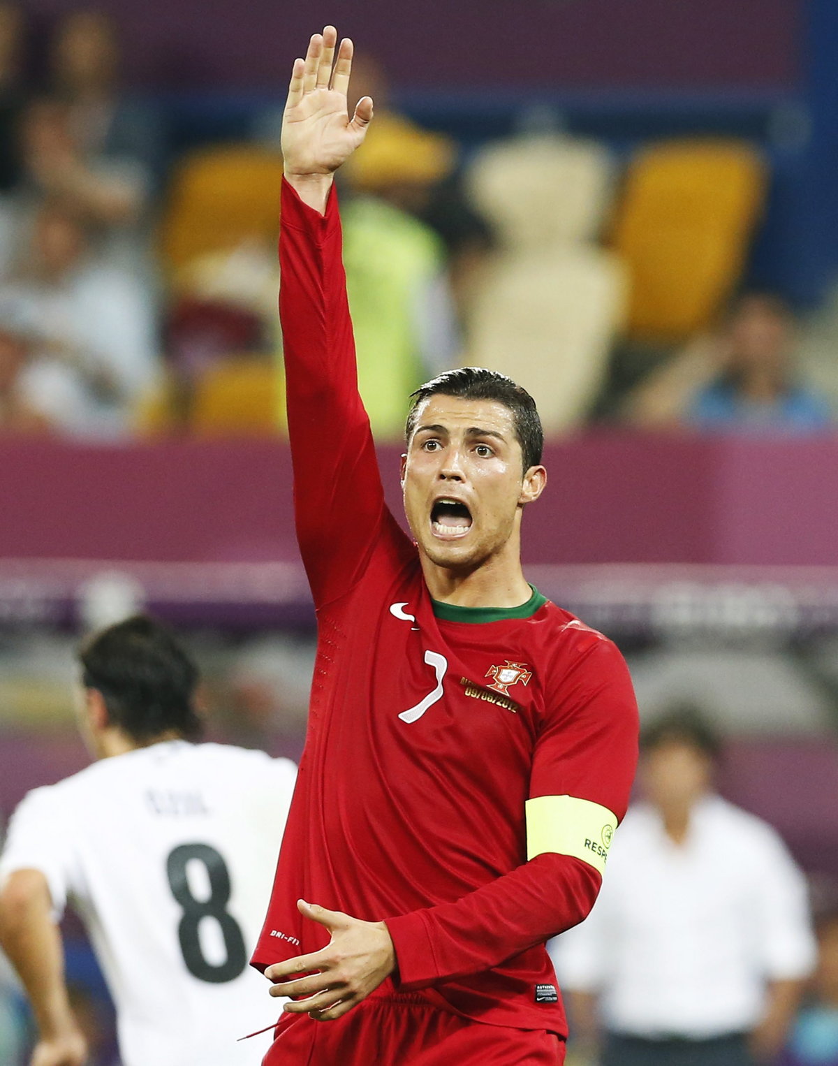 Cristiano Ronaldo podczas meczu z Niemcami