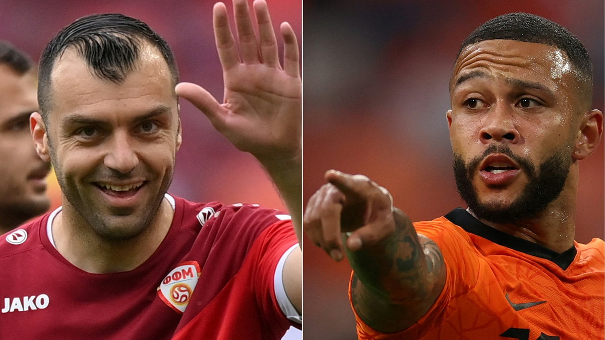 Goran Pandev (Macedonia Północna) i Memphis Depay (Holandia)