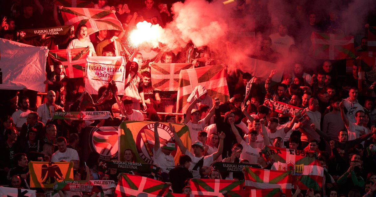 Baskijsko-palestyński mecz piłkarski przerodził się w wielką manifestację polityczną