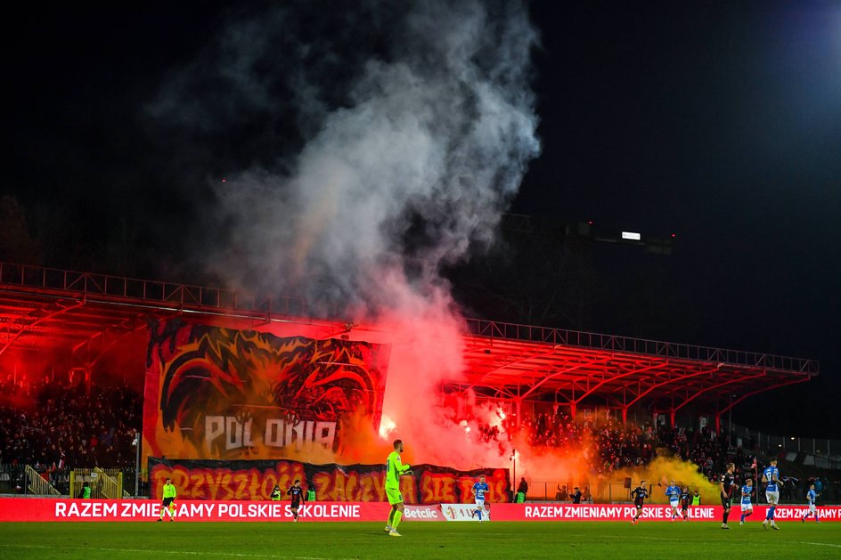 Partita Polonia - Ruch al Konwiktorska nella stagione precedente (24 novembre 2024)