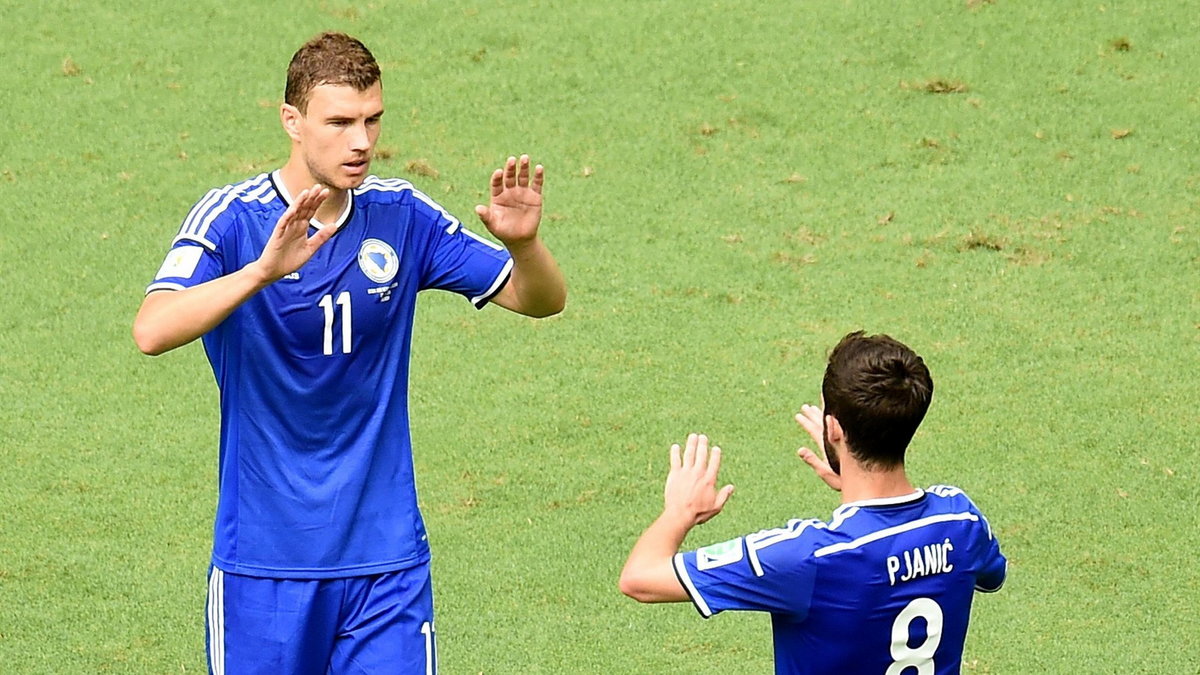 Edin Dzeko i Miralem Pjanić