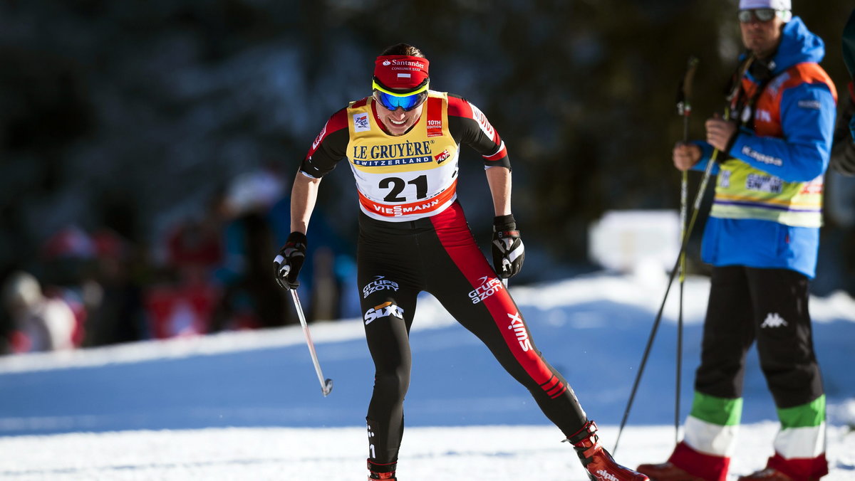 Justyna Kowalczyk na trasie Tour de Ski 2016, fot. PAP / EPA