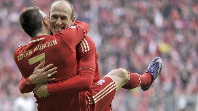 Franck Ribery i Arjen Robben - dwie supergwiazdy Bayernu