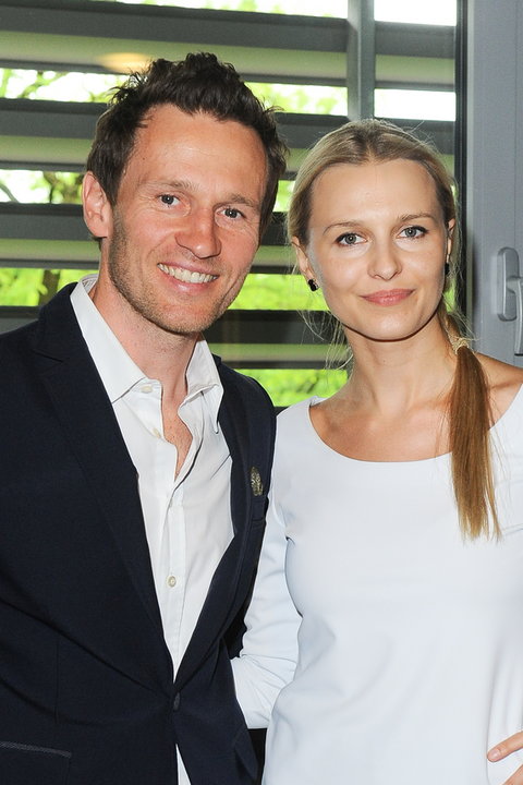 Mariusz Czerkawski i Emilia Raszyńska w 2014 r.