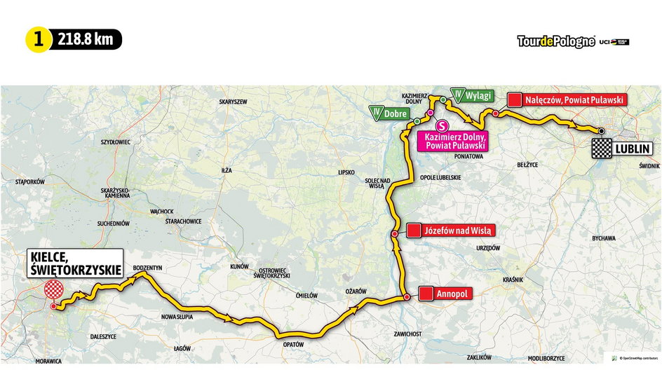 1. etap 79. Tour de Pologne