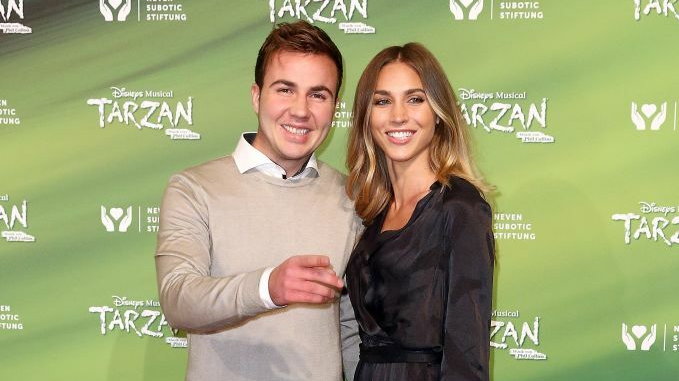 Mario Goetze z żoną 