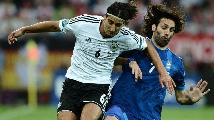 Niemcy - Grecja/Giorgios Samaras i Sami Khedira