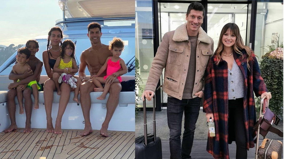 Cristiano Ronaldo, Georgina Rodrugiez, Robert Lewandowski, Anna Lewandowska