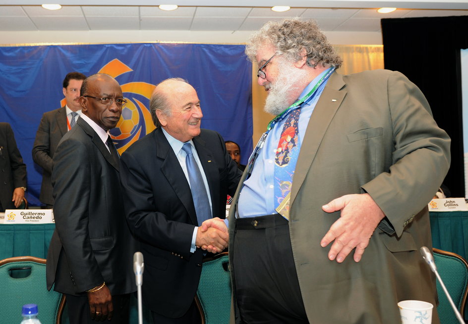 Od lewej: Jack Warner, Sepp Blatter i Chuck Blazer