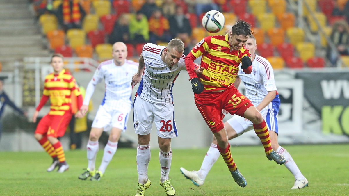 04.12.2015 JAGIELLONIA BIALYSTOK - GORNIK ZABRZE EKSTRAKLASA PILKA NOZNA