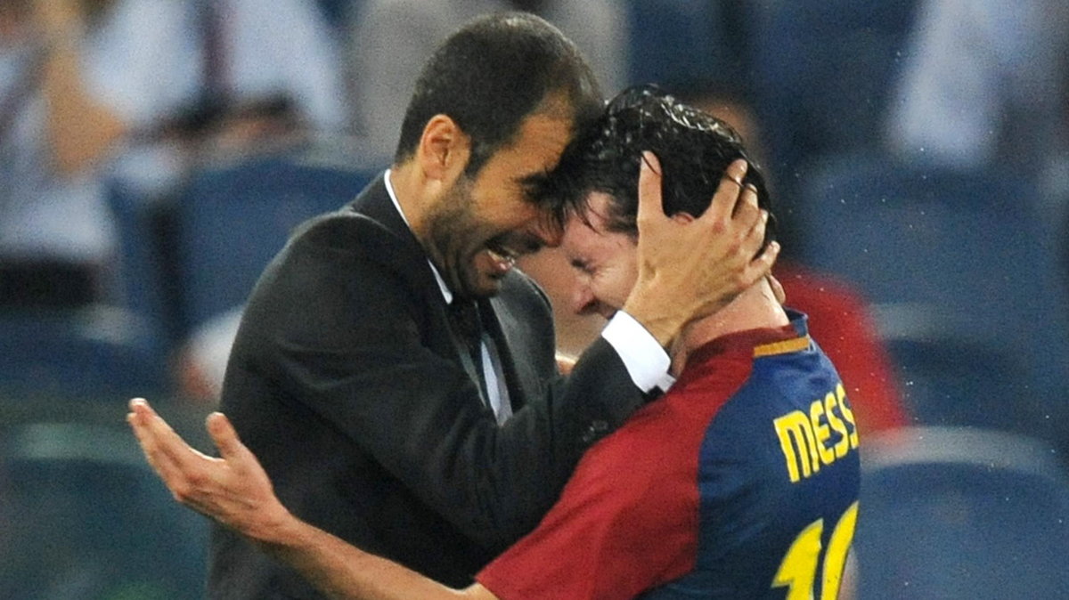 Pep Guardiola i Leo Messi