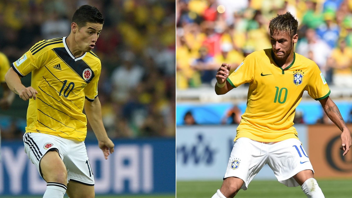 James Rodriguez i Neymar