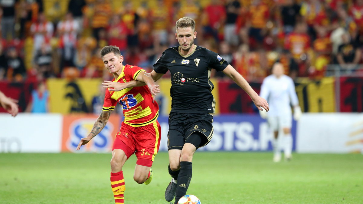 Patryk Klimala (Jagiellonia) i Paweł Bochniewicz (Górnik)