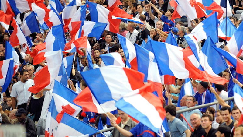 Kibice reprezentacji Francji, fot. AFP
