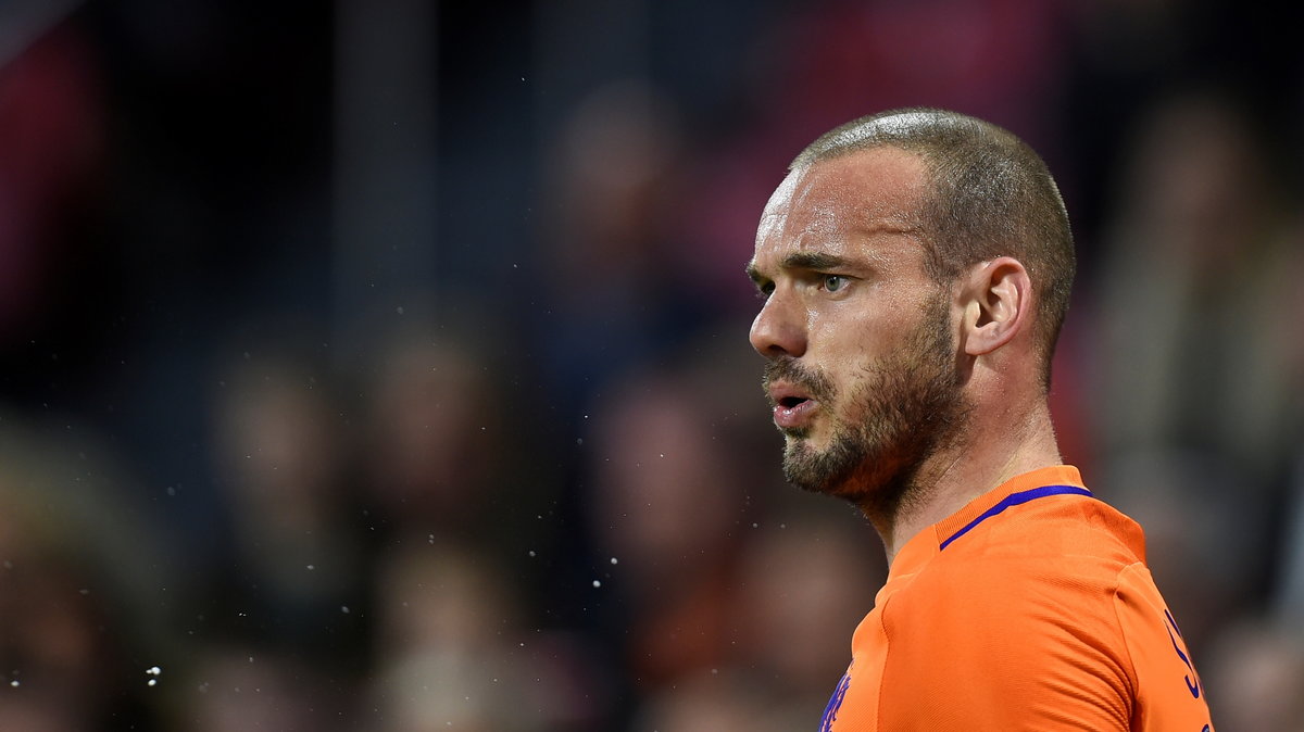 Wesley Sneijder w barwach reprezentacji Holandii