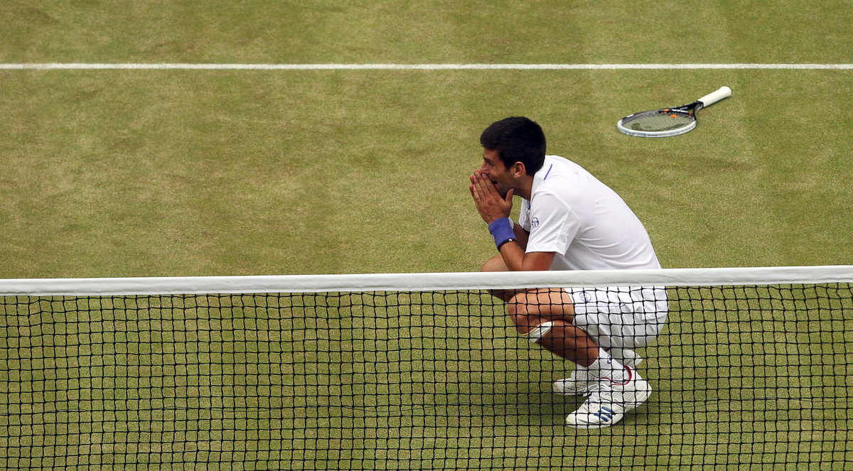 Novak Djoković po zwycięstwie w Wimbledonie