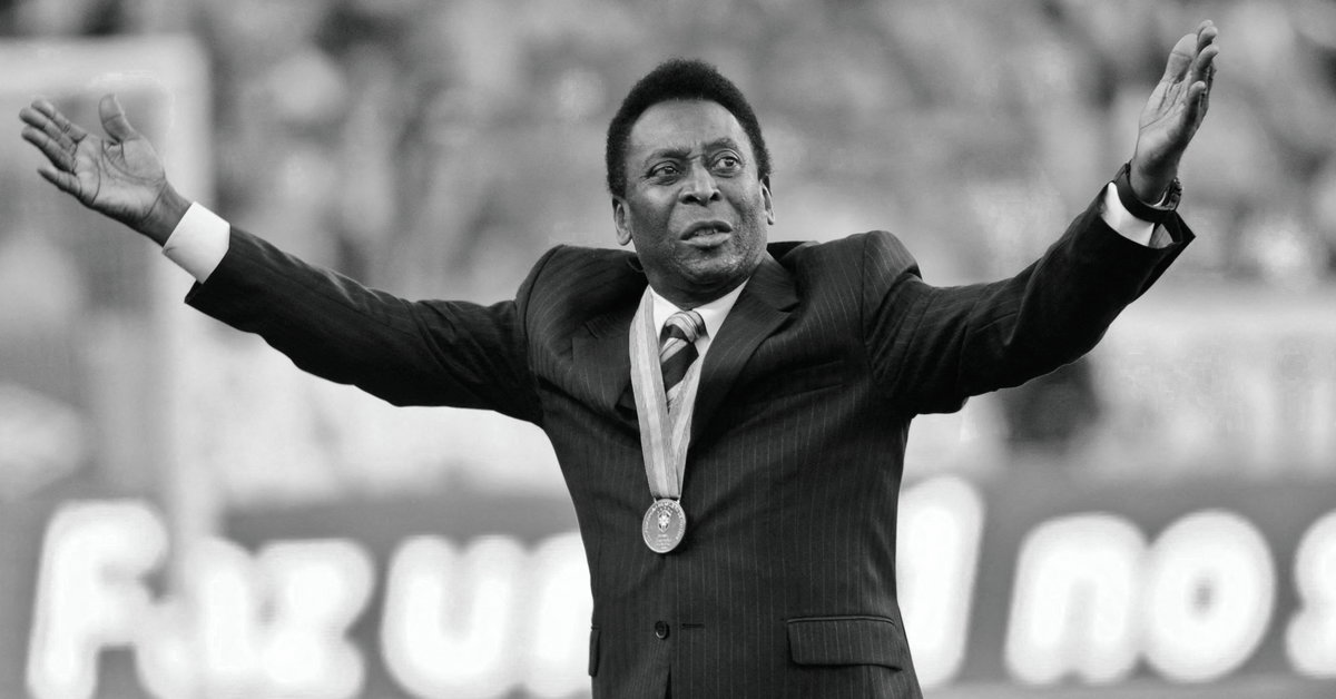 Matt Pelé.  Era una leyenda del fútbol.  tenia 82 años