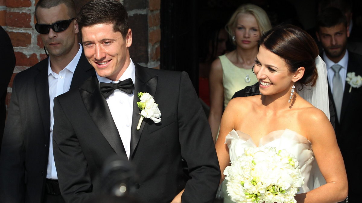 Robert Lewandowski i Anna Stachurska