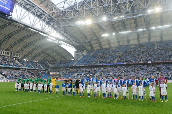 PIŁKA NOŻNA EKSTRAKLASA LECH POZNAŃ GÓRNIK ŁĘCZNA (piłkarze )