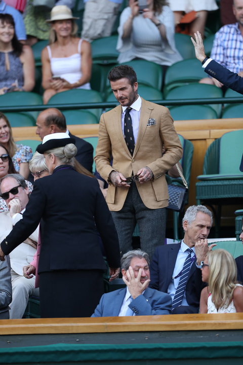 David Beckham na Wimbledonie