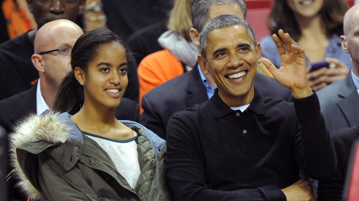 Barack Obama z córką Malią