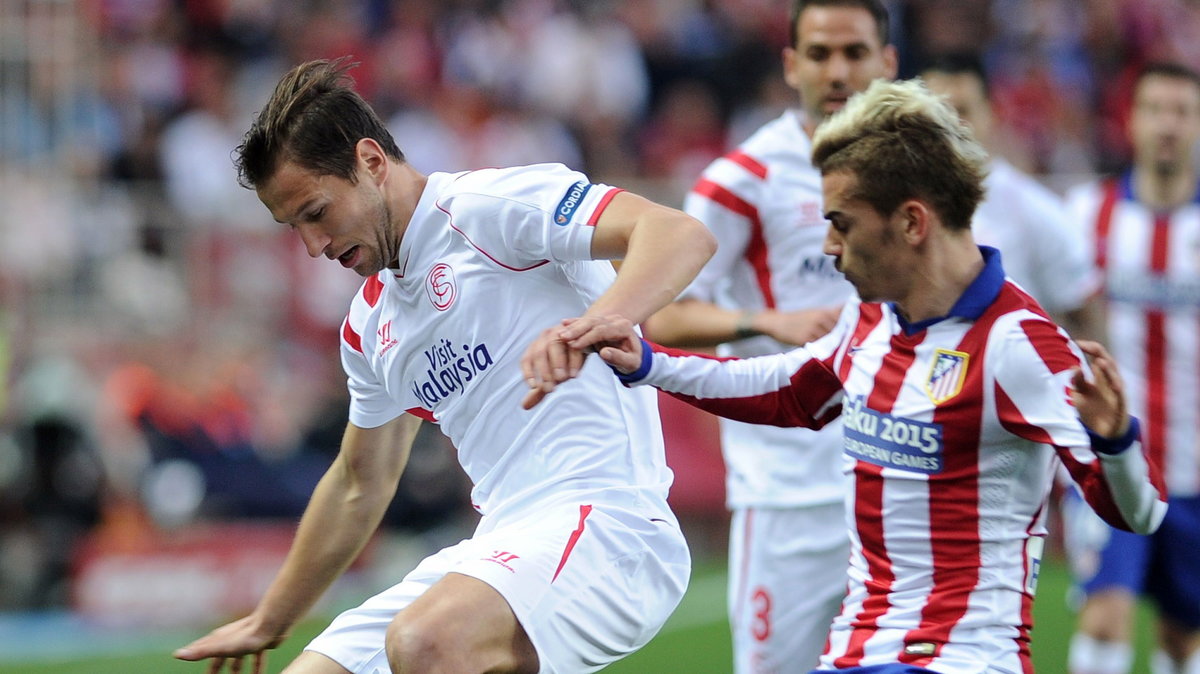 Grzegorz Krychowiak i Antoine Griezmann 