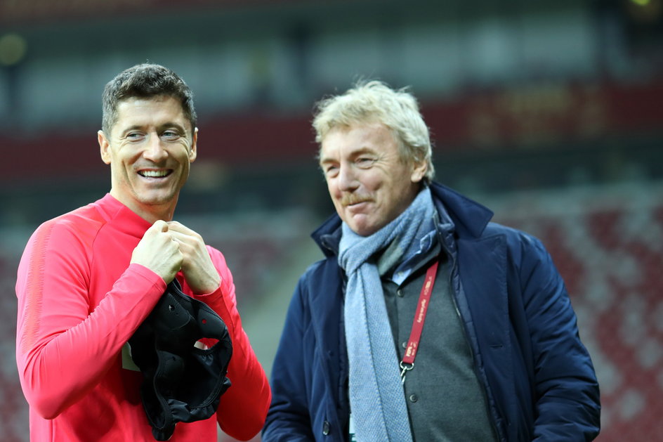 Robert Lewandowski i Zbigniew Boniek