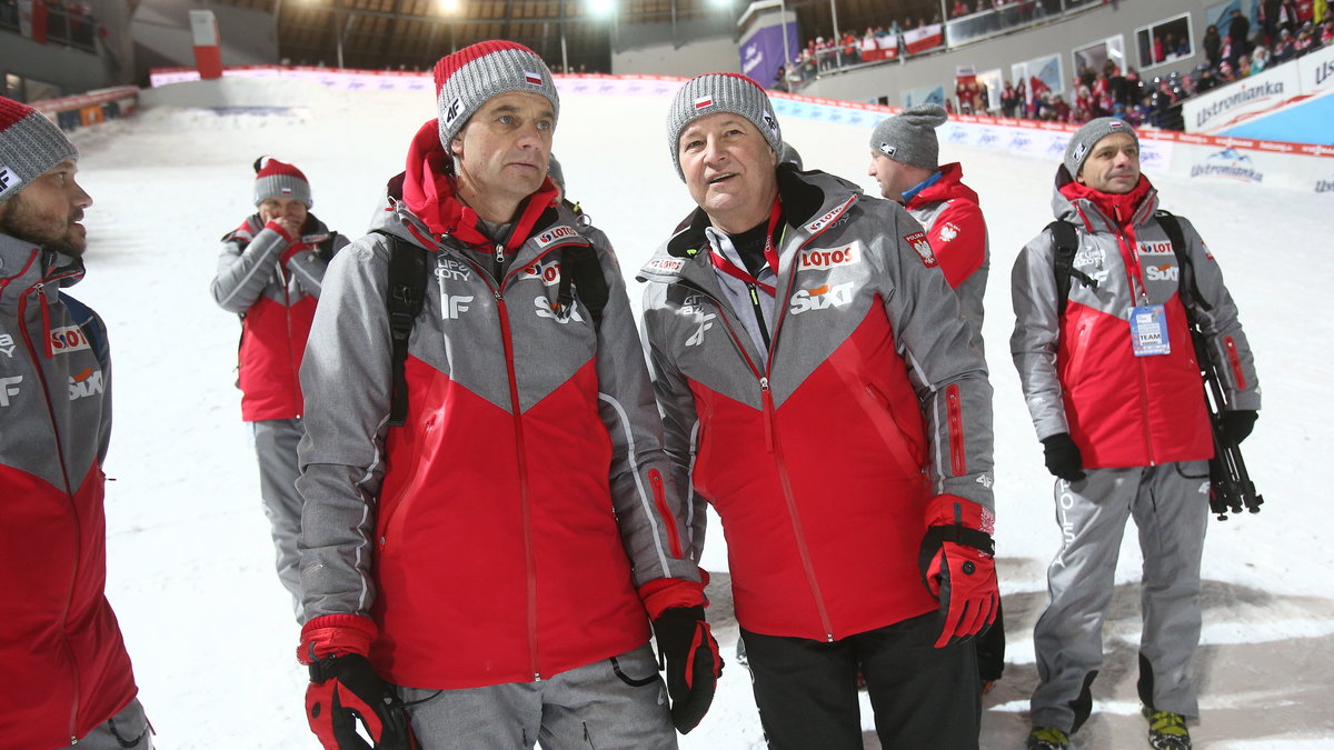 Stefan Horngacher (L) i Apoloniusz Tajner