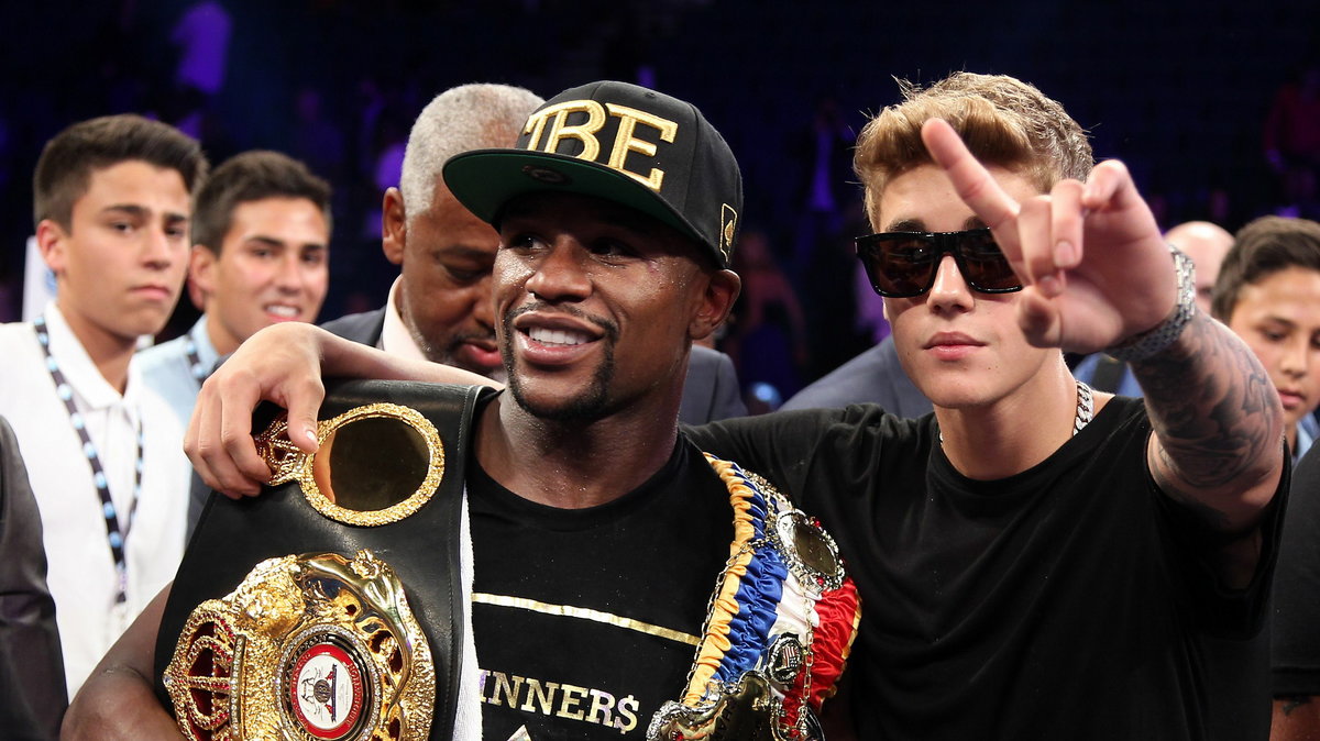 Floyd Mayweather Jr i Justin Bieber