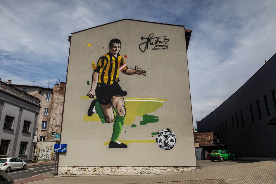 Mural Jana Furtoka przy ul. Granicznej w Katowicach