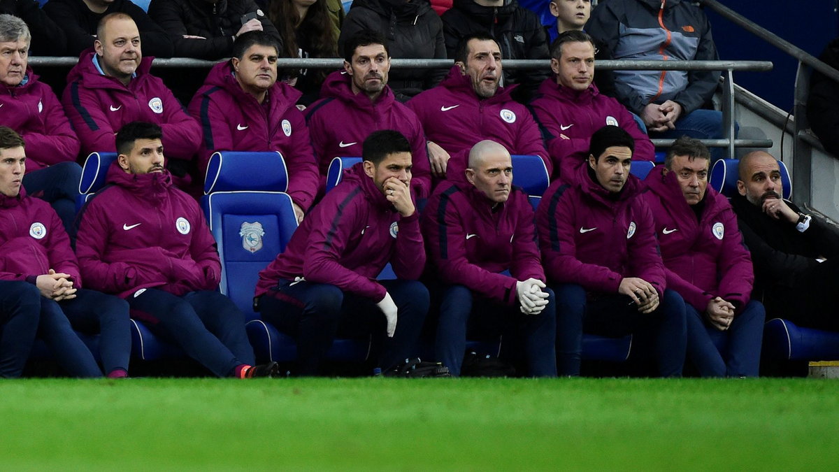 Sztab trenerski i ławka Manchesteru City