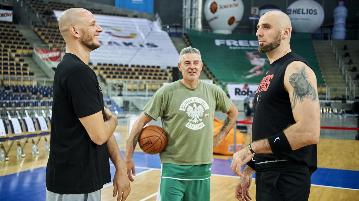 Bartosz Kurek, Maciej Zieliński i Marcin Gortat