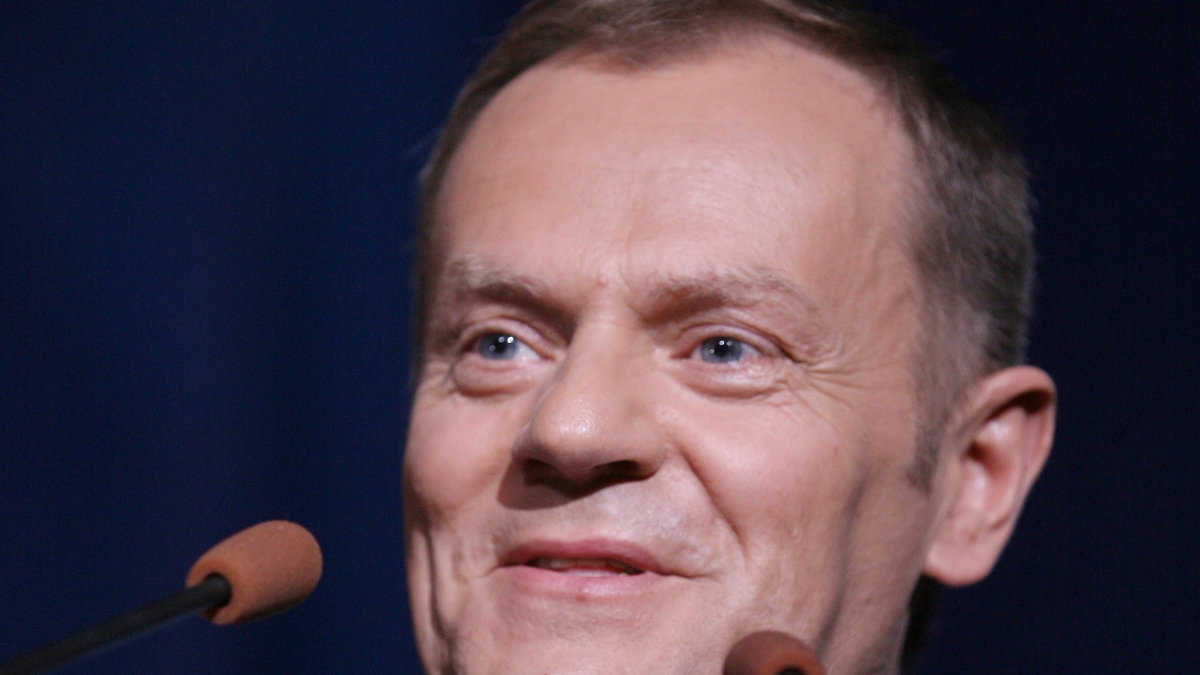 KRAKÓW PREMIER DONALD TUSK NA KONWENCJI WYBORCZEJ PO