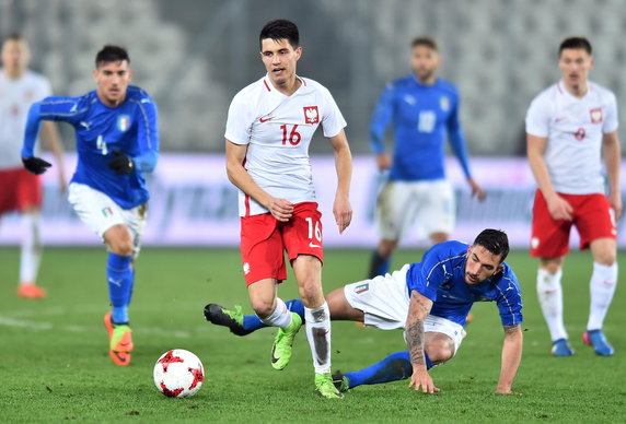 Pilka Nozna. Reprezentacja U-21. Mecz towarzyski. Polska - Wlochy. 23.03.2017