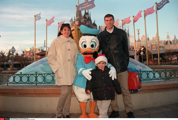 Veronique Zidane z mężem i synem
