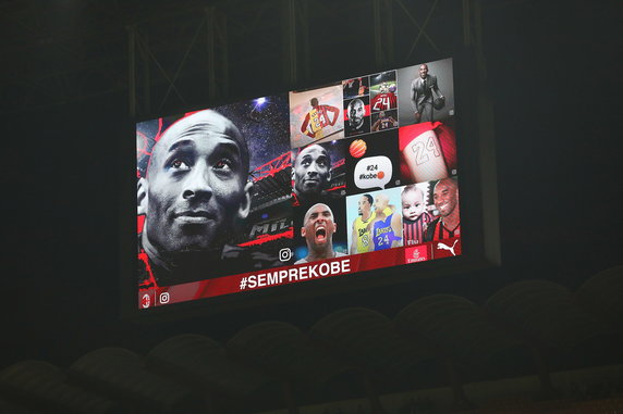 Kibice AC Milan pożegnali Kobe Bryanta