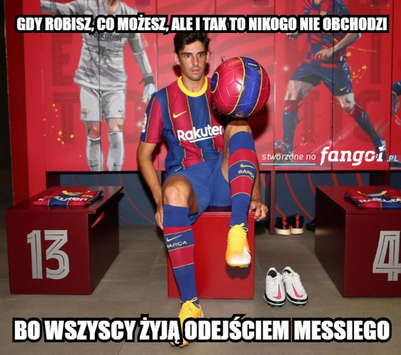 Lionel Messi chce odejść z Barcelony - memy